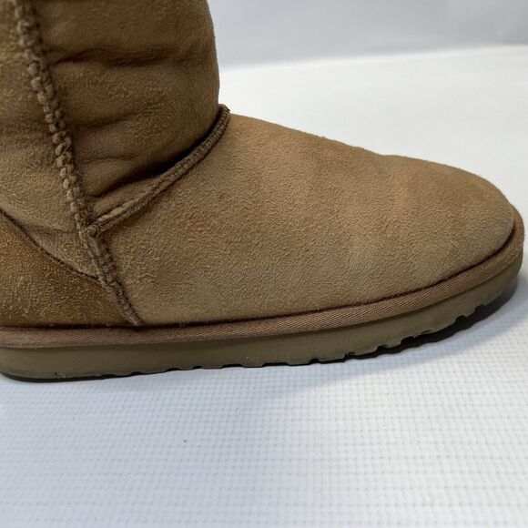 UGG Women's Tularosa Knit Detachable Knit Collar Boots Chestnut Brown Sz 7 3178 - Picture 11 of 16